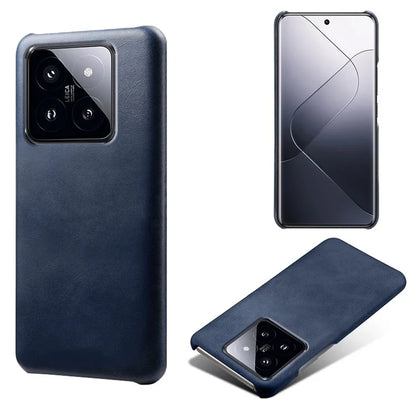 For Xiaomi 14 Case Calf Texture PU Leather + PC Phone Shockproof Cover