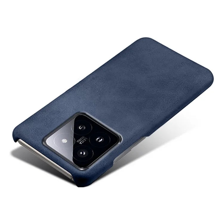 For Xiaomi 14 Case Calf Texture PU Leather + PC Phone Shockproof Cover