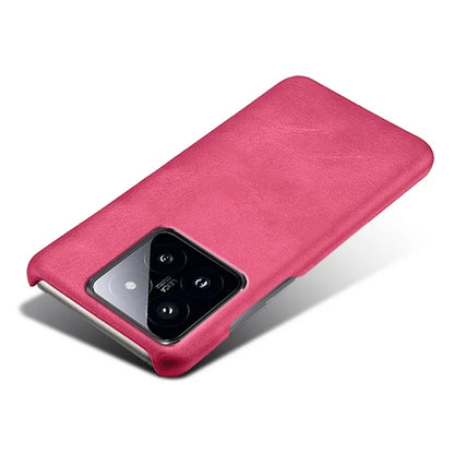 For Xiaomi 14 Case Calf Texture PU Leather + PC Phone Shockproof Cover