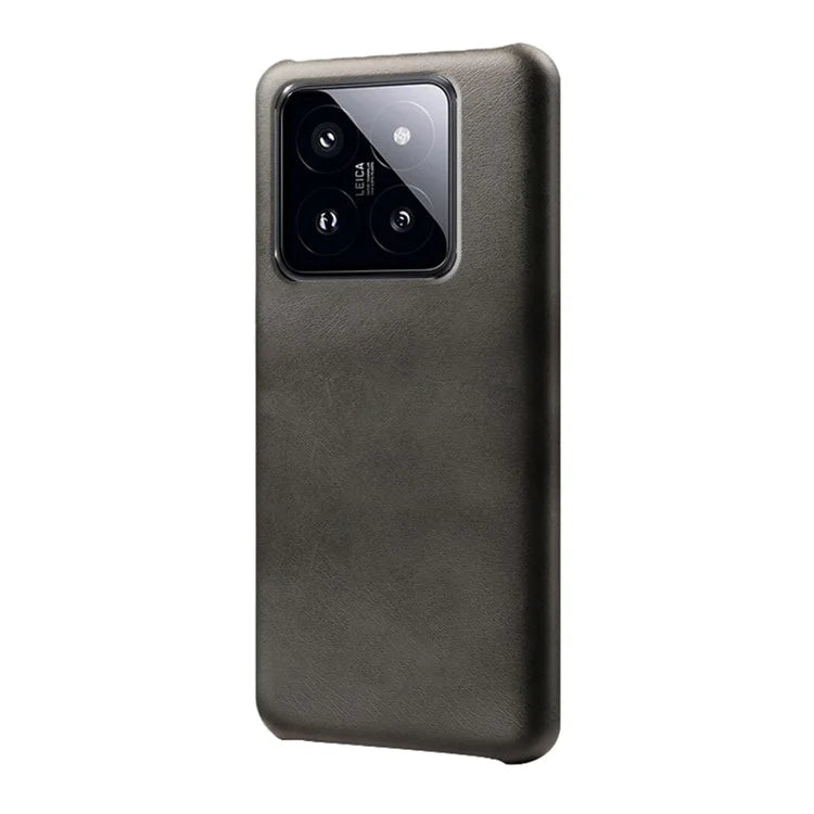For Xiaomi 14 Pro Slim-Fit PU Leather + PC Calf Texture Case Protective Phone Cover
