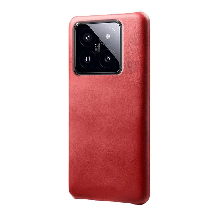 For Xiaomi 14 Pro Slim-Fit PU Leather + PC Calf Texture Case Protective Phone Cover