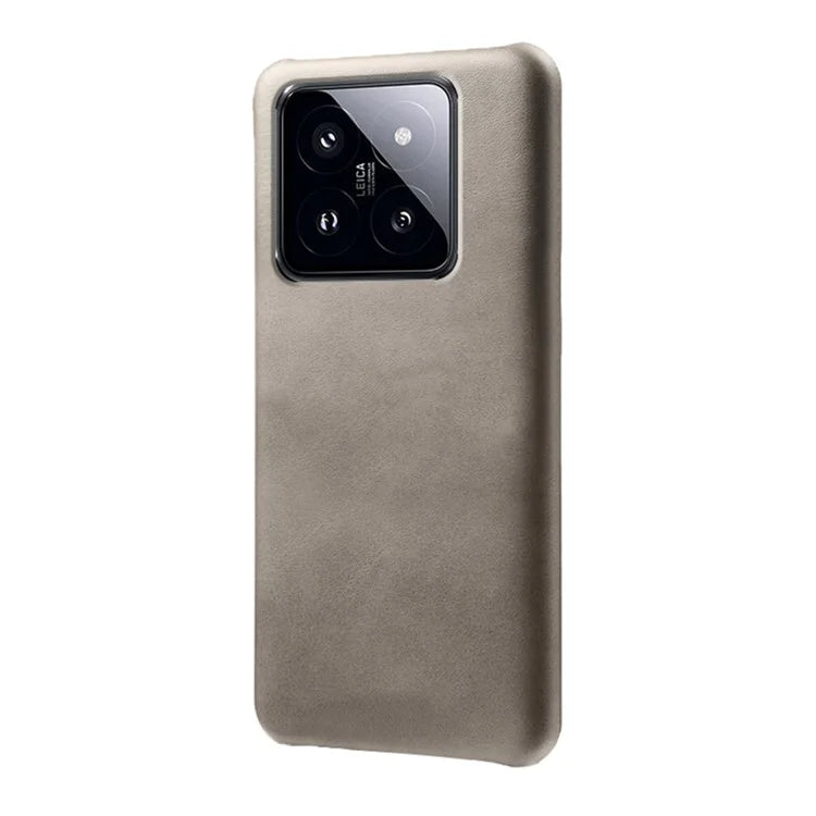For Xiaomi 14 Pro Slim-Fit PU Leather + PC Calf Texture Case Protective Phone Cover