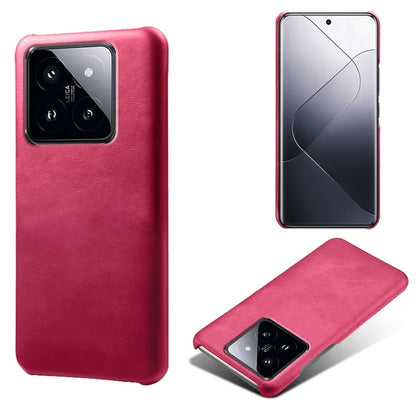 For Xiaomi 14 Pro Slim-Fit PU Leather + PC Calf Texture Case Protective Phone Cover