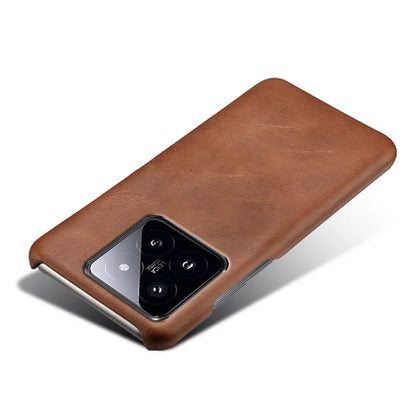 For Xiaomi 14 Pro Slim-Fit PU Leather + PC Calf Texture Case Protective Phone Cover