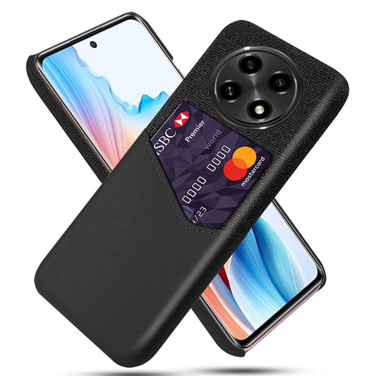 For Oppo A2 Pro 5G Phone Case Cloth+PU+PC Shockproof Cover with Card Holder