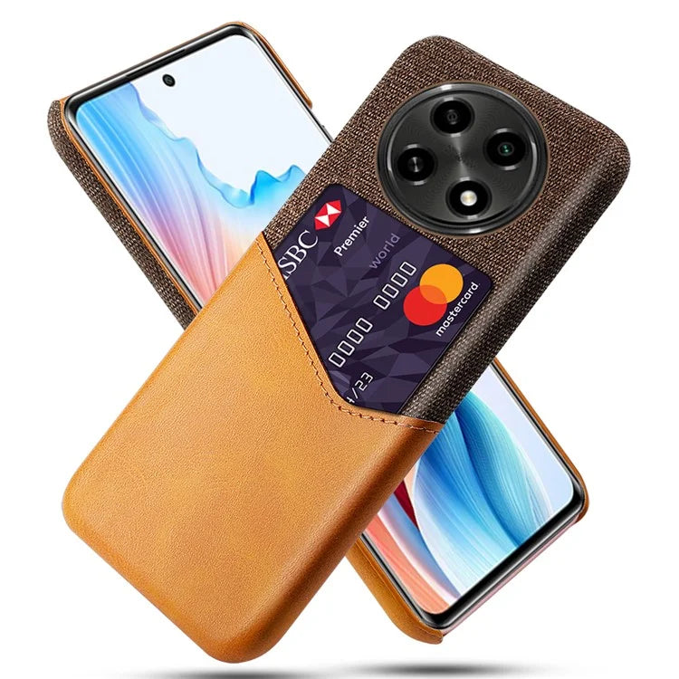 For Oppo A2 Pro 5G Phone Case Cloth+PU+PC Shockproof Cover with Card Holder