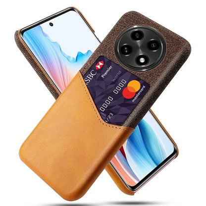 For Oppo A2 Pro 5G Phone Case Cloth+PU+PC Shockproof Cover with Card Holder