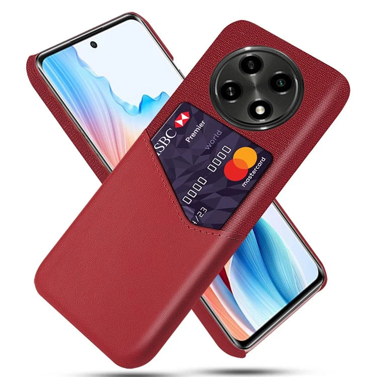 For Oppo A2 Pro 5G Phone Case Cloth+PU+PC Shockproof Cover with Card Holder