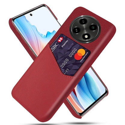 For Oppo A2 Pro 5G Phone Case Cloth+PU+PC Shockproof Cover with Card Holder