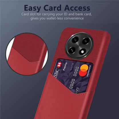For Oppo A2 Pro 5G Phone Case Cloth+PU+PC Shockproof Cover with Card Holder