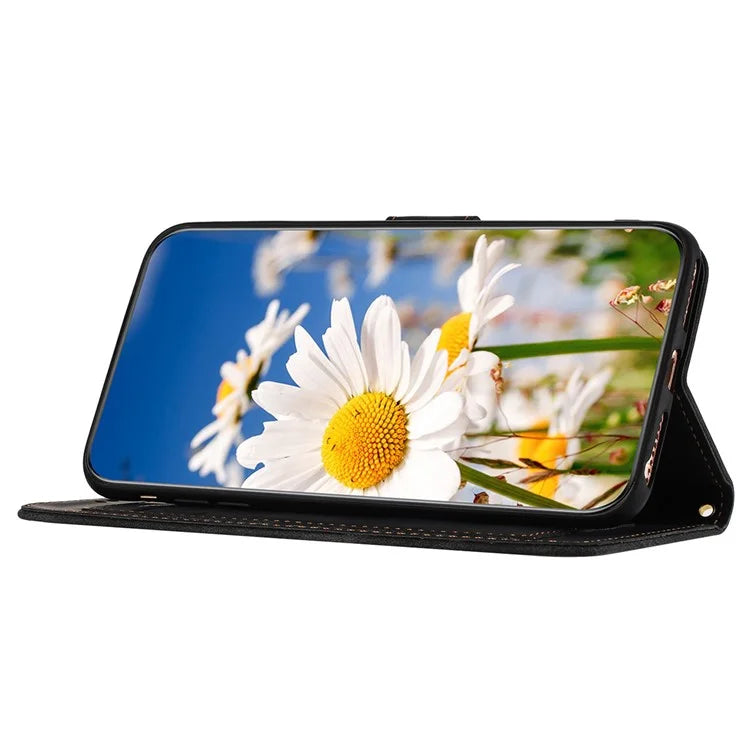 For Samsung Galaxy S24+ Case Flower Pattern Leather Cover with Card Holder