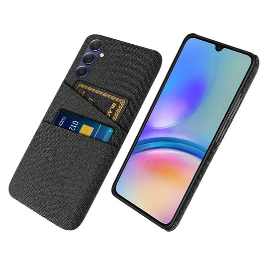 For Samsung Galaxy A05s 4G Phone Case Anti-drop PC+Cloth Cover with Card Holder