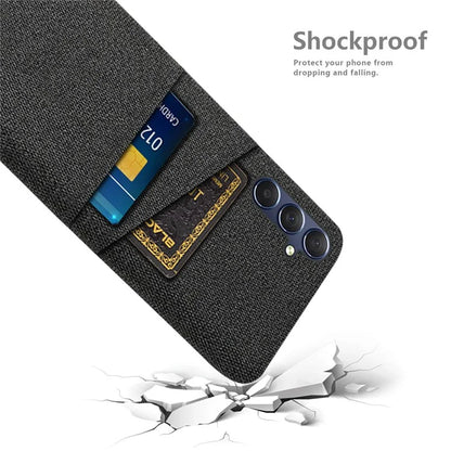 For Samsung Galaxy A05s 4G Phone Case Anti-drop PC+Cloth Cover with Card Holder