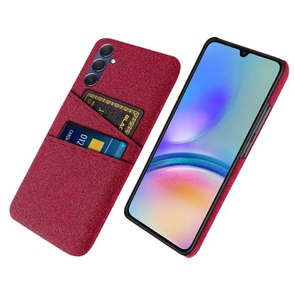 For Samsung Galaxy A05s 4G Phone Case Anti-drop PC+Cloth Cover with Card Holder