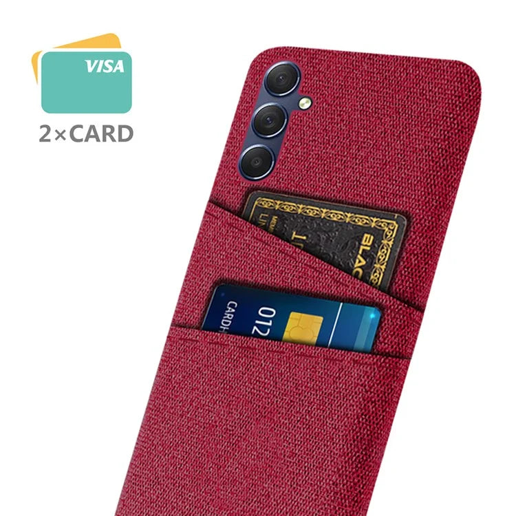 For Samsung Galaxy A05s 4G Phone Case Anti-drop PC+Cloth Cover with Card Holder