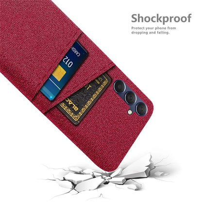 For Samsung Galaxy A05s 4G Phone Case Anti-drop PC+Cloth Cover with Card Holder