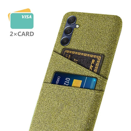 For Samsung Galaxy A05s 4G Phone Case Anti-drop PC+Cloth Cover with Card Holder