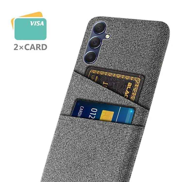 For Samsung Galaxy A05s 4G Phone Case Anti-drop PC+Cloth Cover with Card Holder
