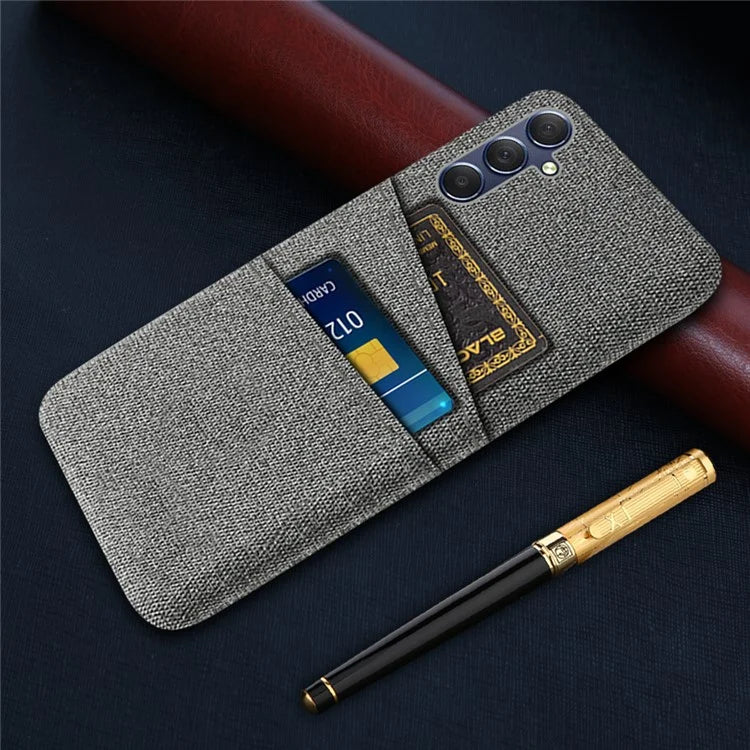 For Samsung Galaxy A05s 4G Phone Case Anti-drop PC+Cloth Cover with Card Holder