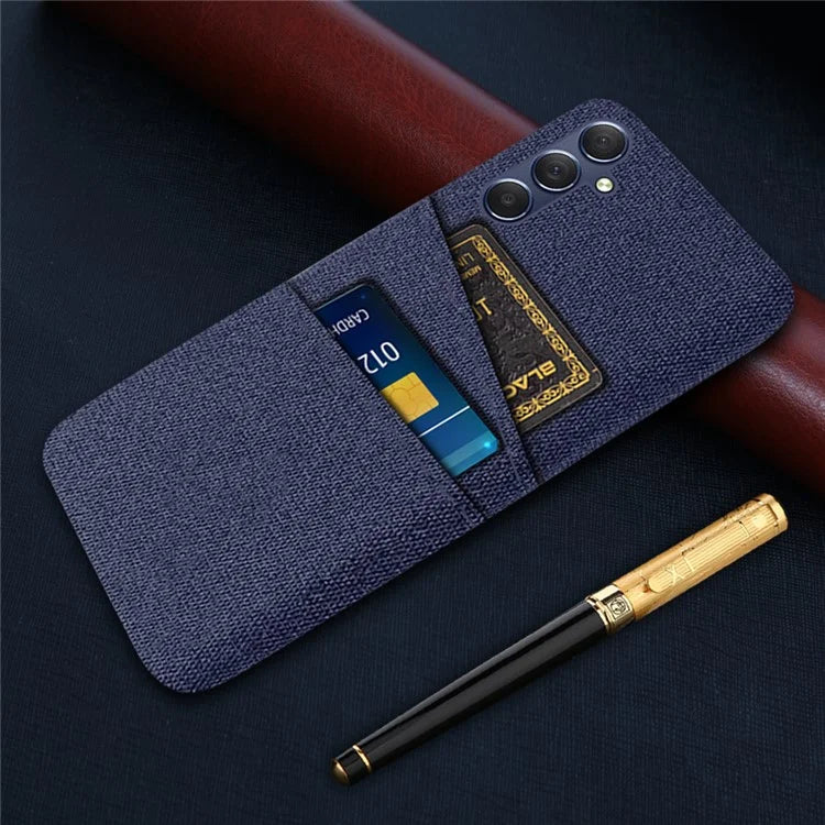 For Samsung Galaxy A05s 4G Phone Case Anti-drop PC+Cloth Cover with Card Holder