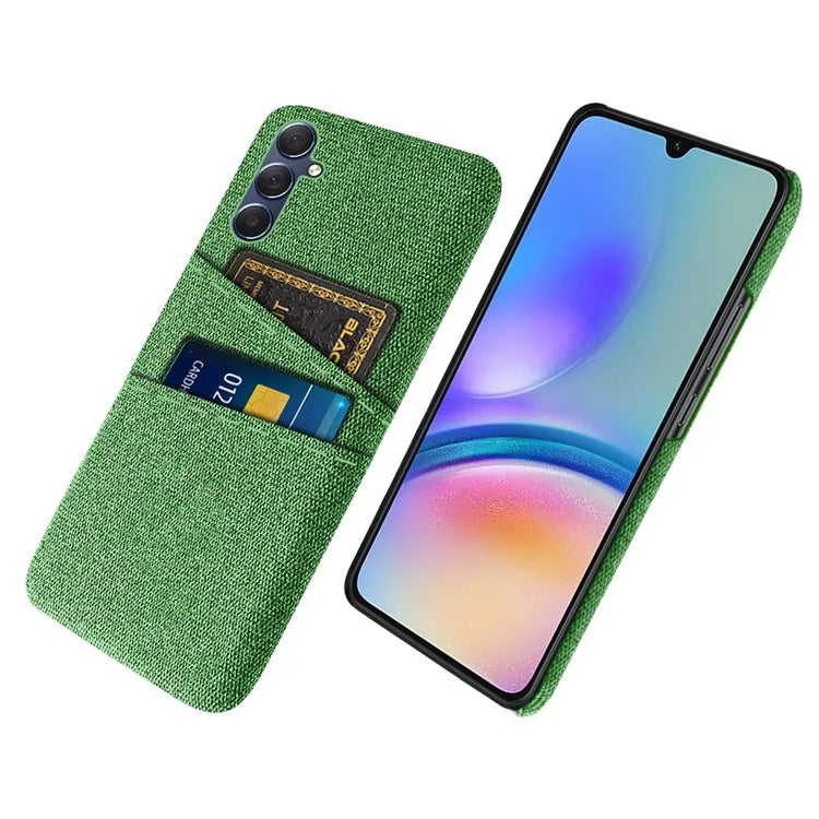 For Samsung Galaxy A05s 4G Phone Case Anti-drop PC+Cloth Cover with Card Holder