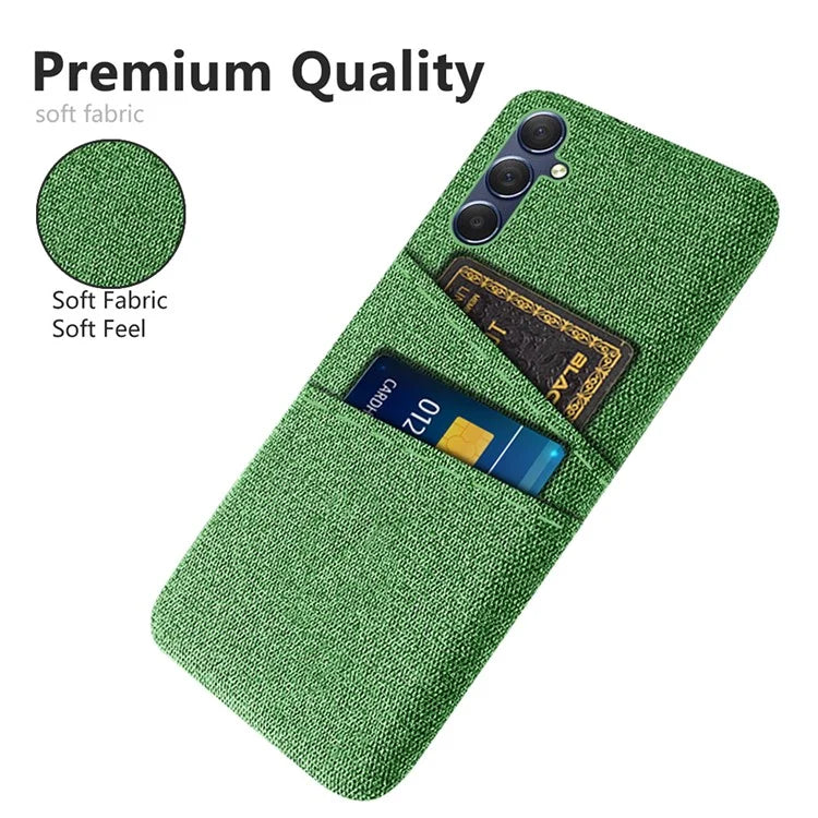 For Samsung Galaxy A05s 4G Phone Case Anti-drop PC+Cloth Cover with Card Holder