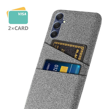 For Samsung Galaxy A05s 4G Phone Case Anti-drop PC+Cloth Cover with Card Holder