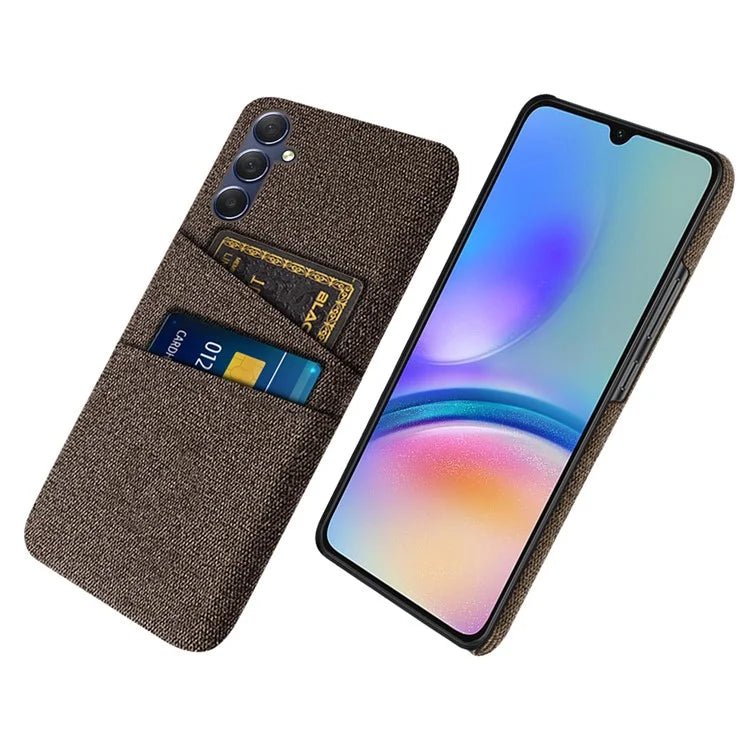 For Samsung Galaxy A05s 4G Phone Case Anti-drop PC+Cloth Cover with Card Holder