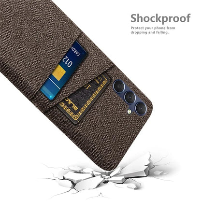 For Samsung Galaxy A05s 4G Phone Case Anti-drop PC+Cloth Cover with Card Holder