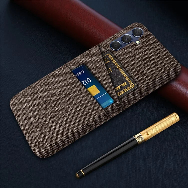 For Samsung Galaxy A05s 4G Phone Case Anti-drop PC+Cloth Cover with Card Holder