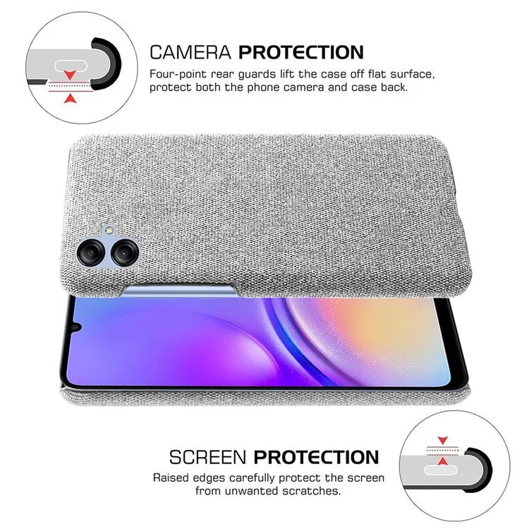 Smartphone Cover for Samsung Galaxy A05 4G Case Dustproof Cloth+PC Phone Shell