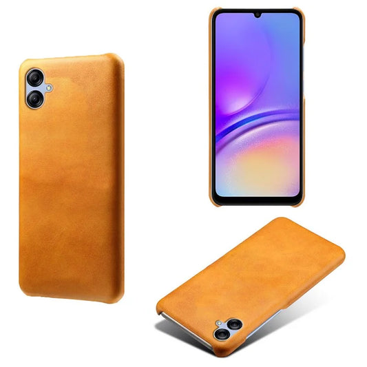 For Samsung Galaxy A05 4G Calf Texture PU Leather + PC Phone Case Anti-Scratch Phone Cover