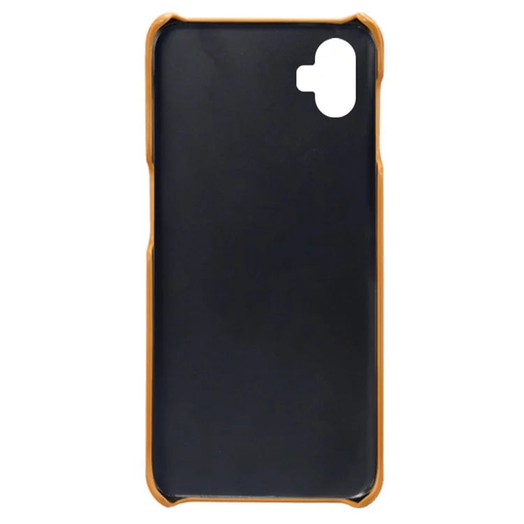 For Samsung Galaxy A05 4G Calf Texture PU Leather + PC Phone Case Anti-Scratch Phone Cover