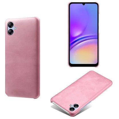 For Samsung Galaxy A05 4G Calf Texture PU Leather + PC Phone Case Anti-Scratch Phone Cover