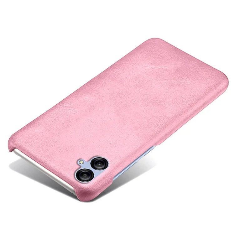 For Samsung Galaxy A05 4G Calf Texture PU Leather + PC Phone Case Anti-Scratch Phone Cover
