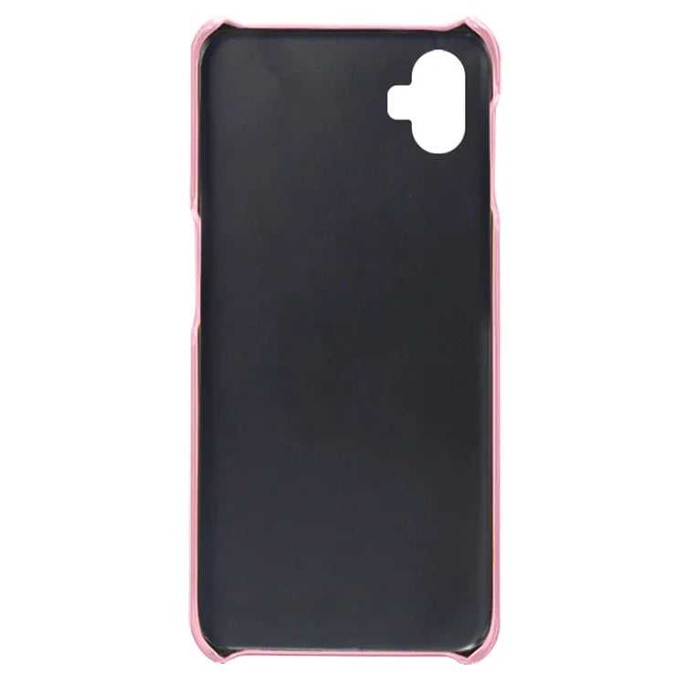 For Samsung Galaxy A05 4G Calf Texture PU Leather + PC Phone Case Anti-Scratch Phone Cover