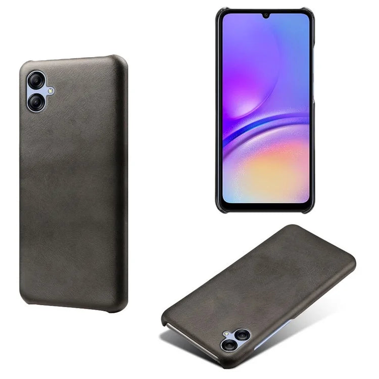 For Samsung Galaxy A05 4G Calf Texture PU Leather + PC Phone Case Anti-Scratch Phone Cover