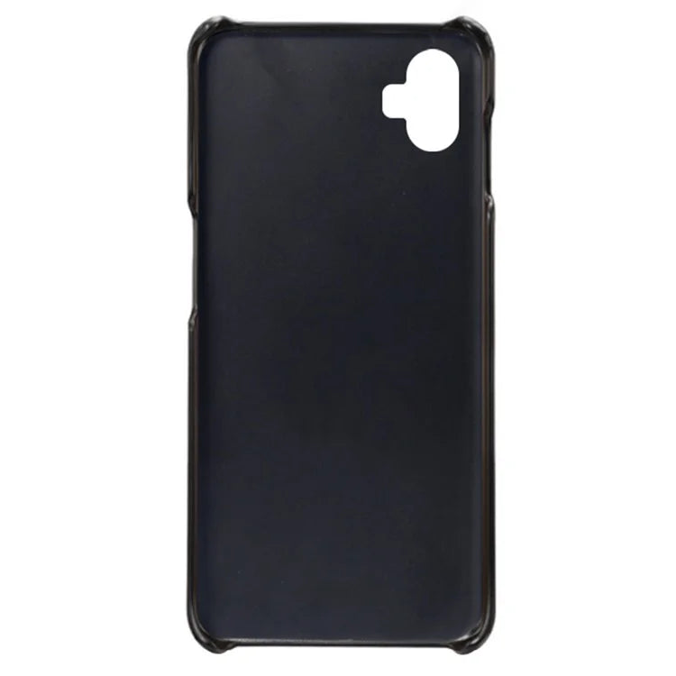 For Samsung Galaxy A05 4G Calf Texture PU Leather + PC Phone Case Anti-Scratch Phone Cover