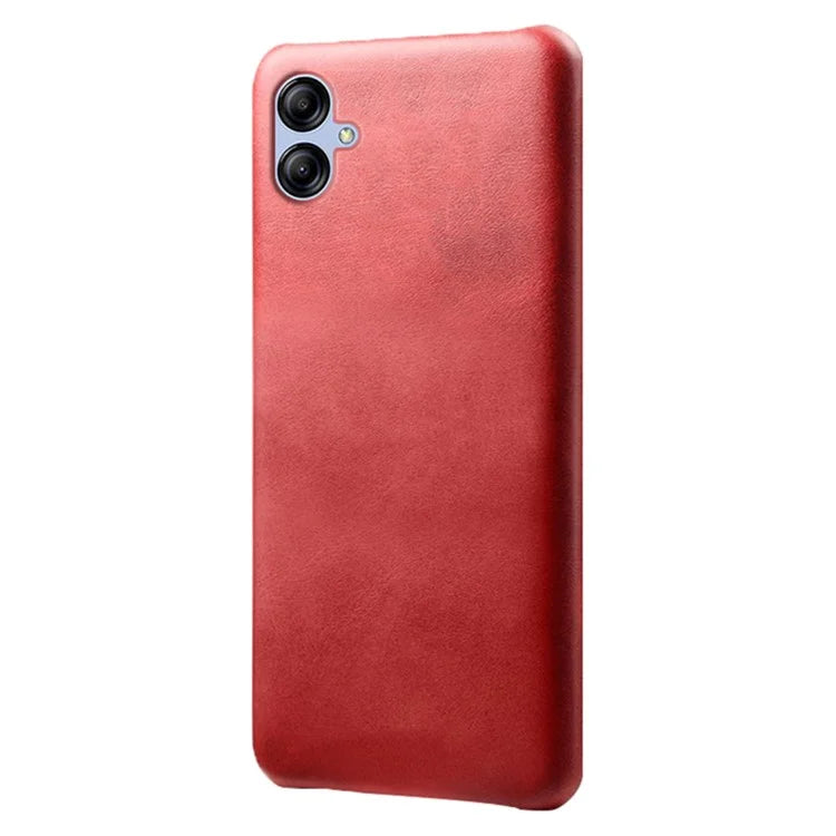 For Samsung Galaxy A05 4G Calf Texture PU Leather + PC Phone Case Anti-Scratch Phone Cover