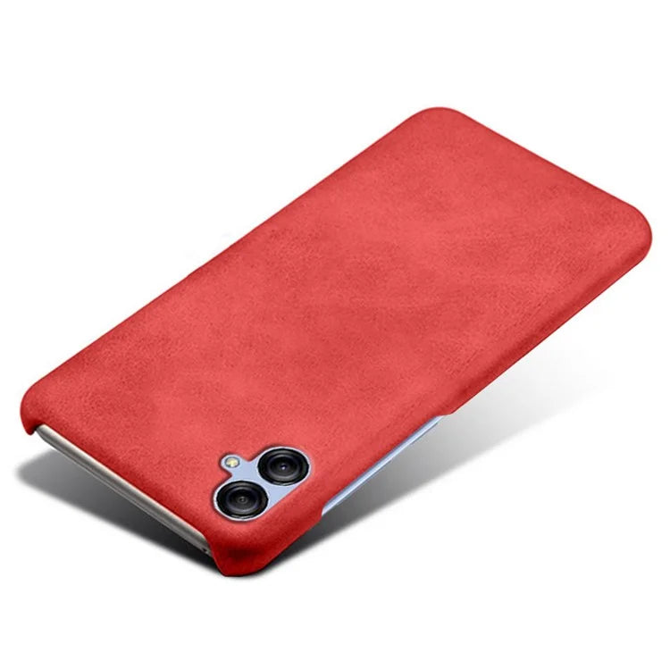 For Samsung Galaxy A05 4G Calf Texture PU Leather + PC Phone Case Anti-Scratch Phone Cover