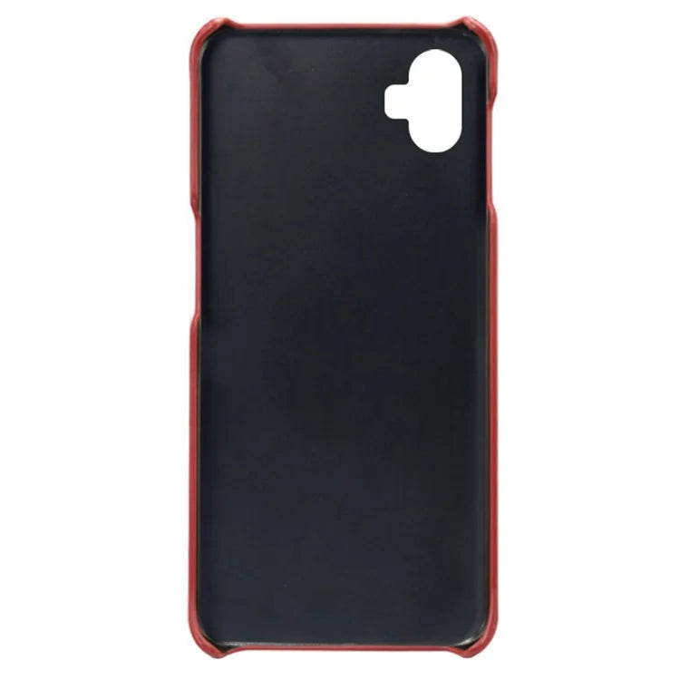 For Samsung Galaxy A05 4G Calf Texture PU Leather + PC Phone Case Anti-Scratch Phone Cover