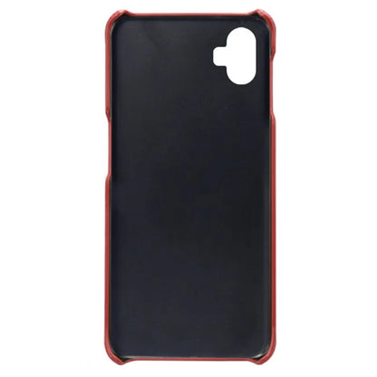 For Samsung Galaxy A05 4G Calf Texture PU Leather + PC Phone Case Anti-Scratch Phone Cover