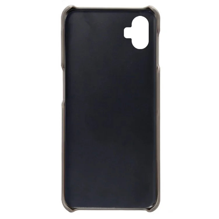 For Samsung Galaxy A05 4G Calf Texture PU Leather + PC Phone Case Anti-Scratch Phone Cover