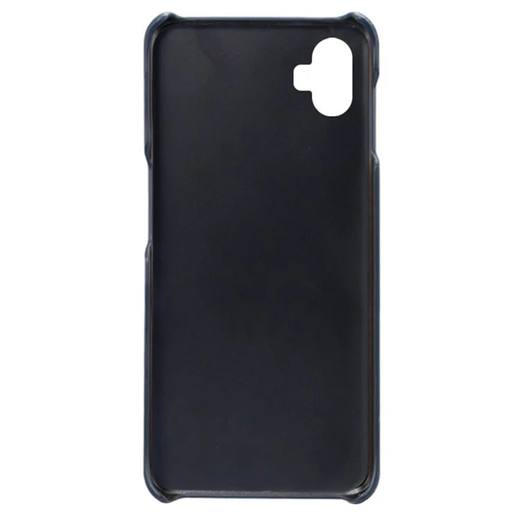 For Samsung Galaxy A05 4G Calf Texture PU Leather + PC Phone Case Anti-Scratch Phone Cover
