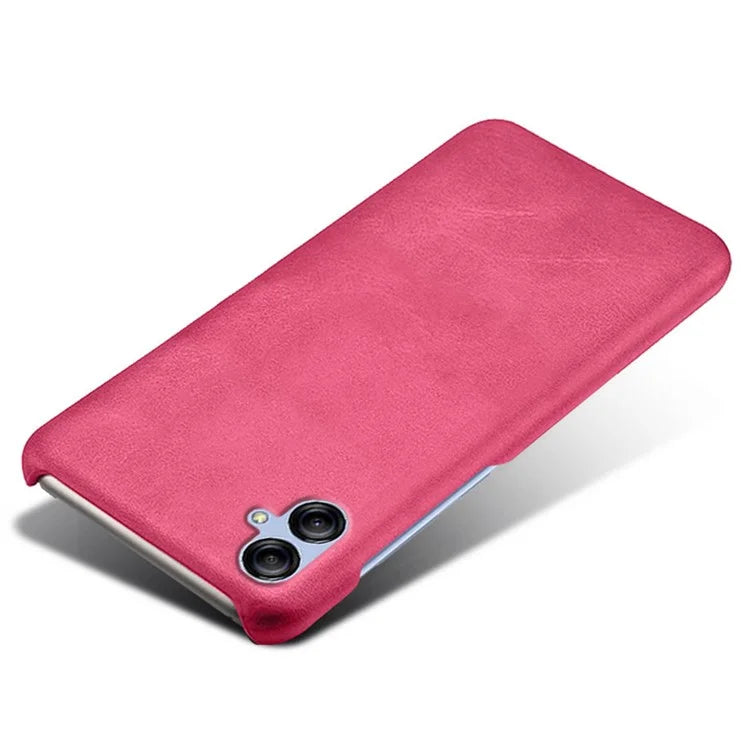 For Samsung Galaxy A05 4G Calf Texture PU Leather + PC Phone Case Anti-Scratch Phone Cover