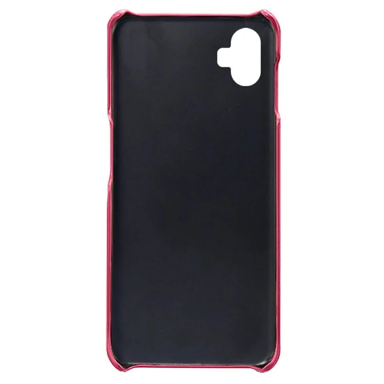 For Samsung Galaxy A05 4G Calf Texture PU Leather + PC Phone Case Anti-Scratch Phone Cover