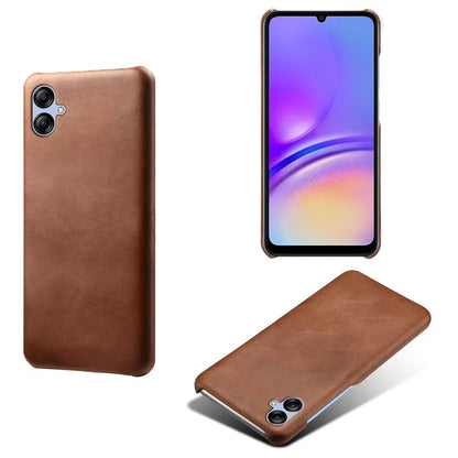 For Samsung Galaxy A05 4G Calf Texture PU Leather + PC Phone Case Anti-Scratch Phone Cover