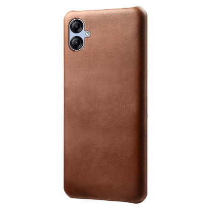 For Samsung Galaxy A05 4G Calf Texture PU Leather + PC Phone Case Anti-Scratch Phone Cover