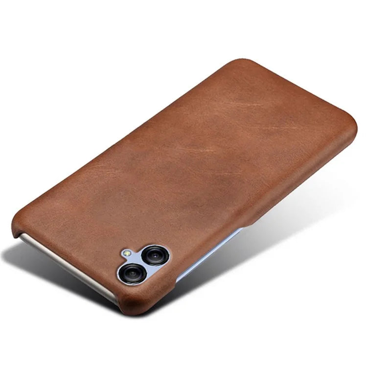For Samsung Galaxy A05 4G Calf Texture PU Leather + PC Phone Case Anti-Scratch Phone Cover