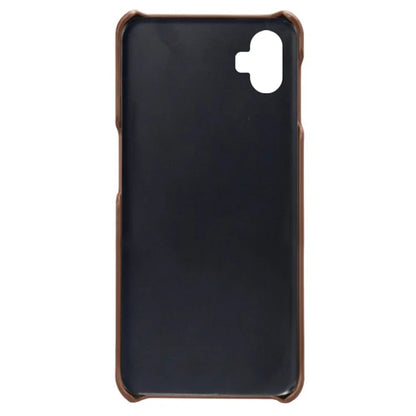 For Samsung Galaxy A05 4G Calf Texture PU Leather + PC Phone Case Anti-Scratch Phone Cover